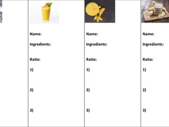 Smoothie Ratios