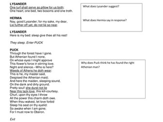 A Midsummer Night's Dream - Year 8