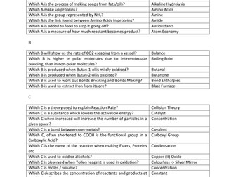 Blockbusters - Higher/AS Chemistry