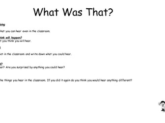 Senses Experiments and Worksheets