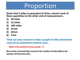 Direct and Inverse Proportion