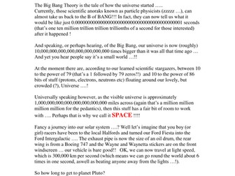 Some Big and Small Number Facts