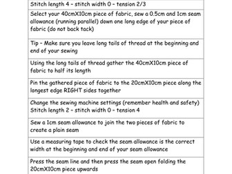 Gathered Sample Construction Plan - Differentiated Worksheets