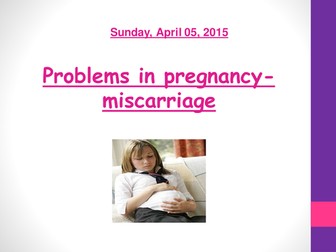 AQA GCSE Child development-pregnancy and miscarriage