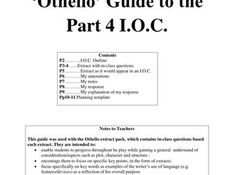 Responding to an 'Othello' extract