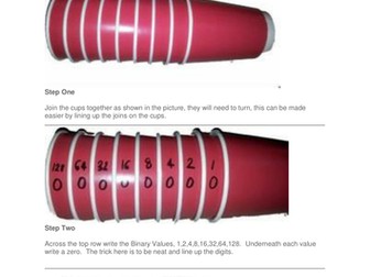 Learn Binary with Paper Cups