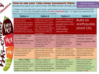 Takeaway Homework Natural Hazards