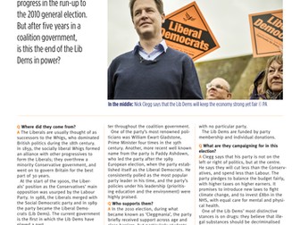 Guides to the  main political parties for the 2015 general election