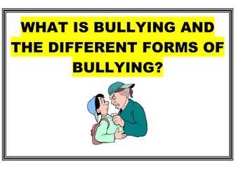 Bullying - PHSE  