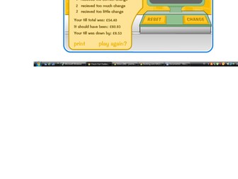 Differentiated money problem solving activity worksheets. Online game links
