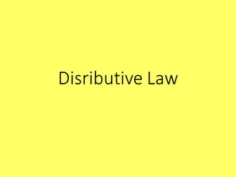 Disributive law