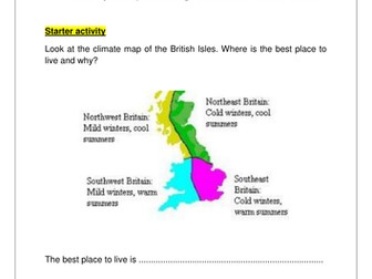 Year 7 - Factors affecting climate SEN