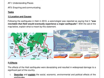 Year 9 - Haiti earthquake assessment task