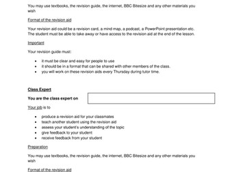 GCSE Geography Class Expert Revision Resource