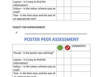 Poster peer assessment