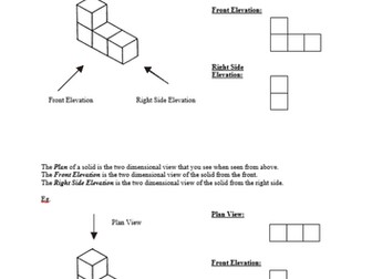 Plans, Elevations and Isometric Drawing