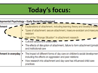 Attachment Revision Session
