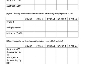 Y4 / Y5 / Y6 Place value + counting up/down in steps of powers of 10