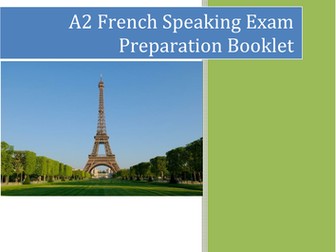 A2 French Speaking revision booklet