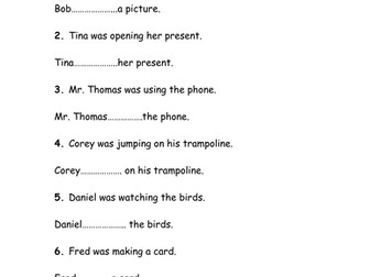 Year 1 and 2 past tense