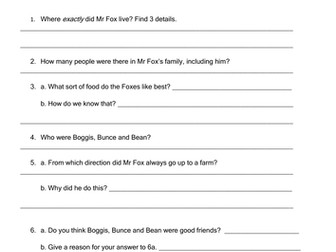 Fantastic Mr Fox book club