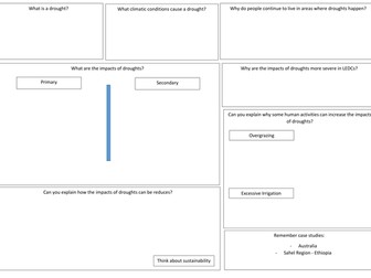 OCR Geography Revision worksheets