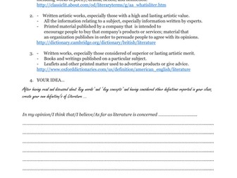 Literature? Yes, please!