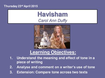 Comparing Tone in Duffy and Dicken's Havishams