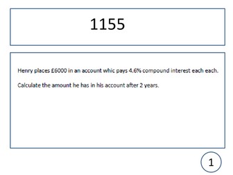 Percentages Revision Treasure Hunt