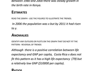  Describing graphs and tables AS geography