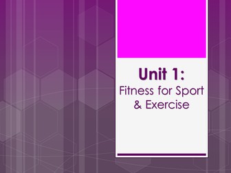 BTEC Sport L2 Unit 1 (Topic 3: Principles of Training Lessons)