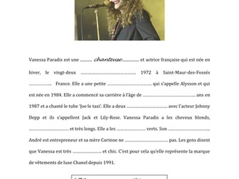 Gap Filling Vanessa Paradis