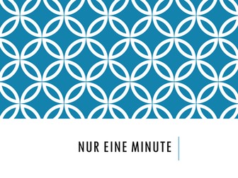 Nur eine Minute