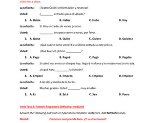 Spanish Grammar Pack (pre A-Level)