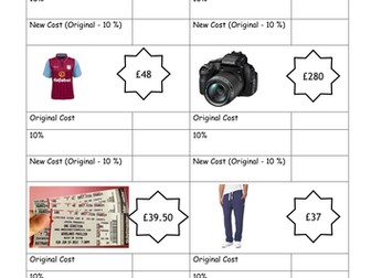 Percentage Increase & Decrease