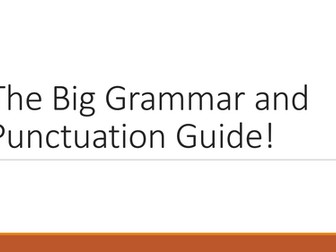 Spelling and Grammar Revision Guide KS2 2015 onwards