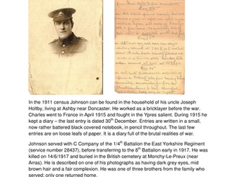 WW1 Soldier's Diary