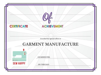 Certificate of achievement