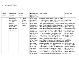 Animals planning for Early Years