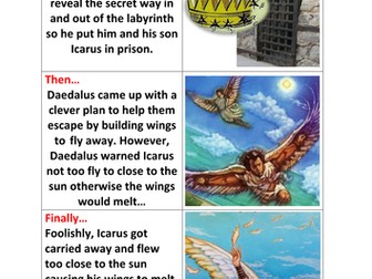 Daedalus & Icarus comic strip 