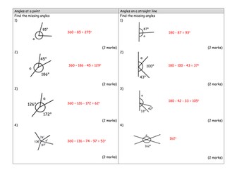 Year 10 Revision Worksheet