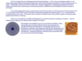 GCSE PSYCHOLOGY: PERCEPTION