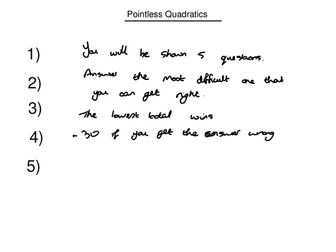 Pointless quadratics
