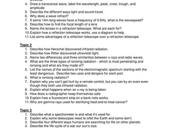P1 Edexcel Revision Questions