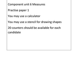 Entry level certificate math unit 6 ESA