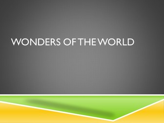 Wonders of the World