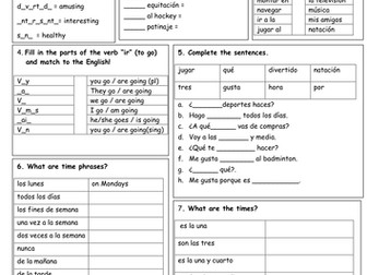 "Revision quickie" Mira 1 Unit 5