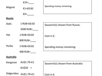 Around the World Exchange Rates