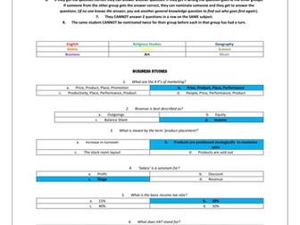 The Big Curriculum Quiz