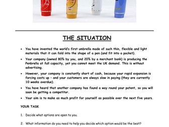 Penbrella Business Problem - The world's first pocket sized umbrella!